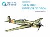 Quinta Studio QD48376 Ta 152H 3D-Printed & coloured Interior on decal paper (Zoukei Mura) 1/48